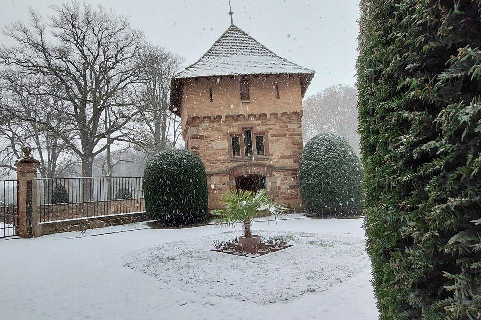 Donjon cour intérieur Hiver