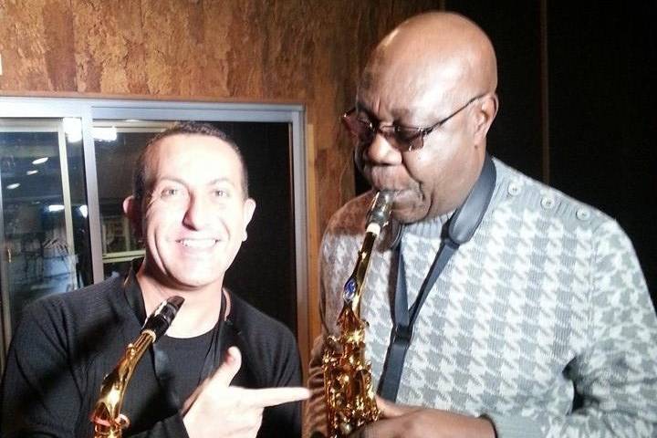 Le duo avec manu dibango