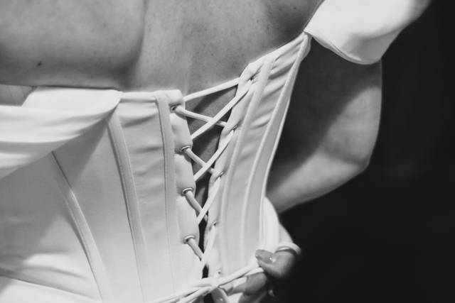 Détail robe de mariée