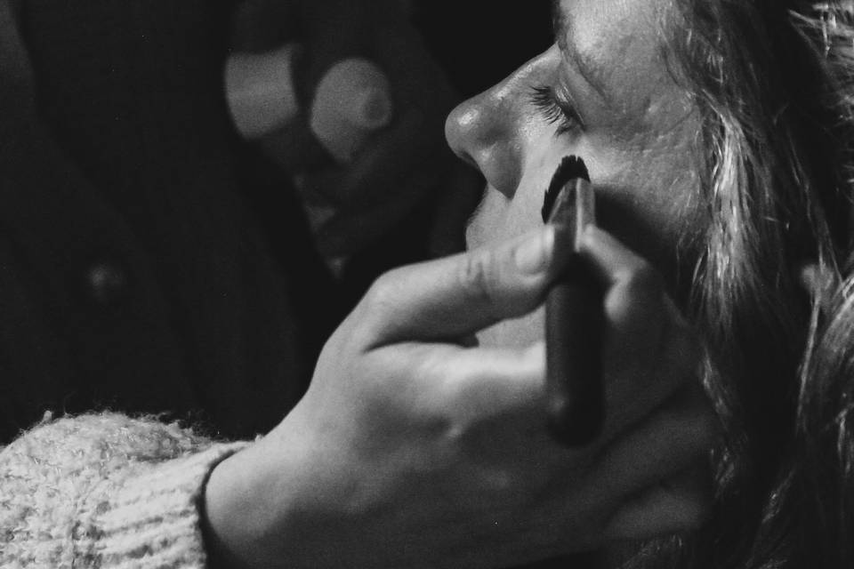 Préparatifs maquillage