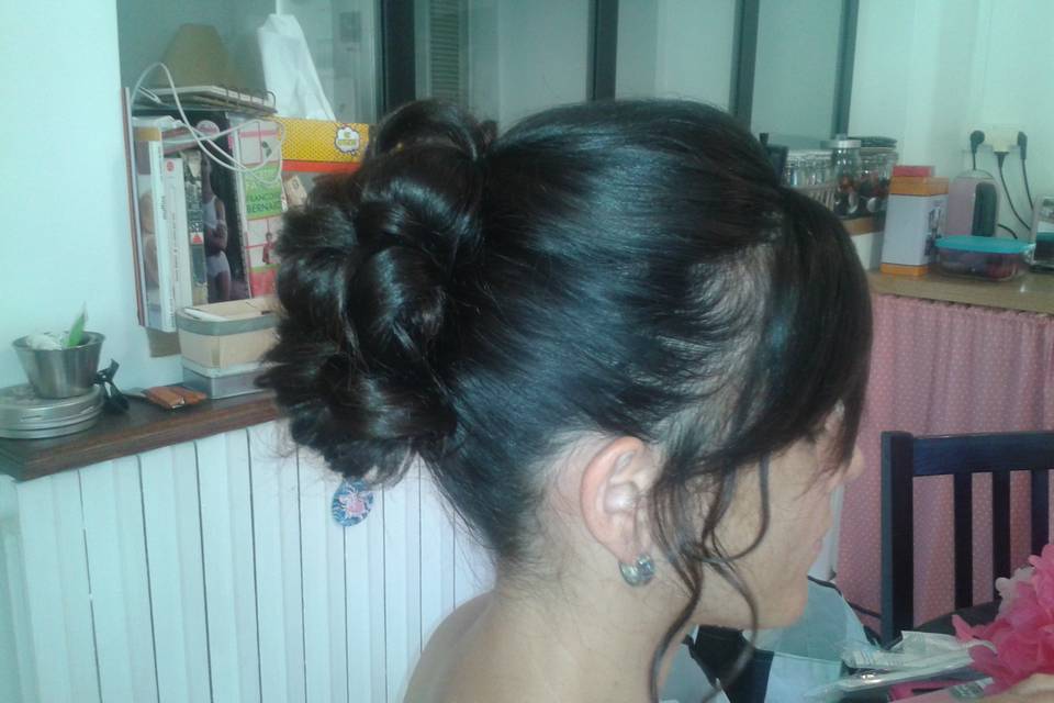 Chignon mariee