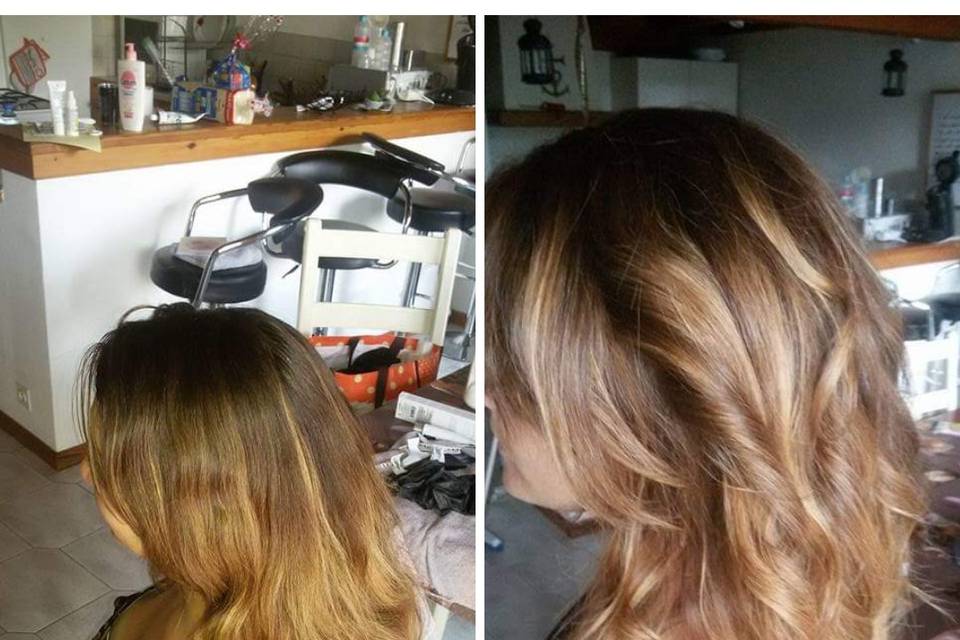 Embelissement couleur cheveux