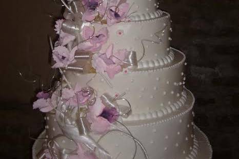 Wedding cake et sucre tiré