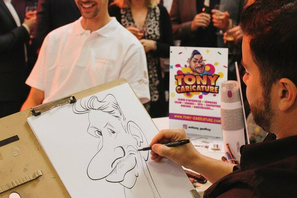 Caricature sur papier