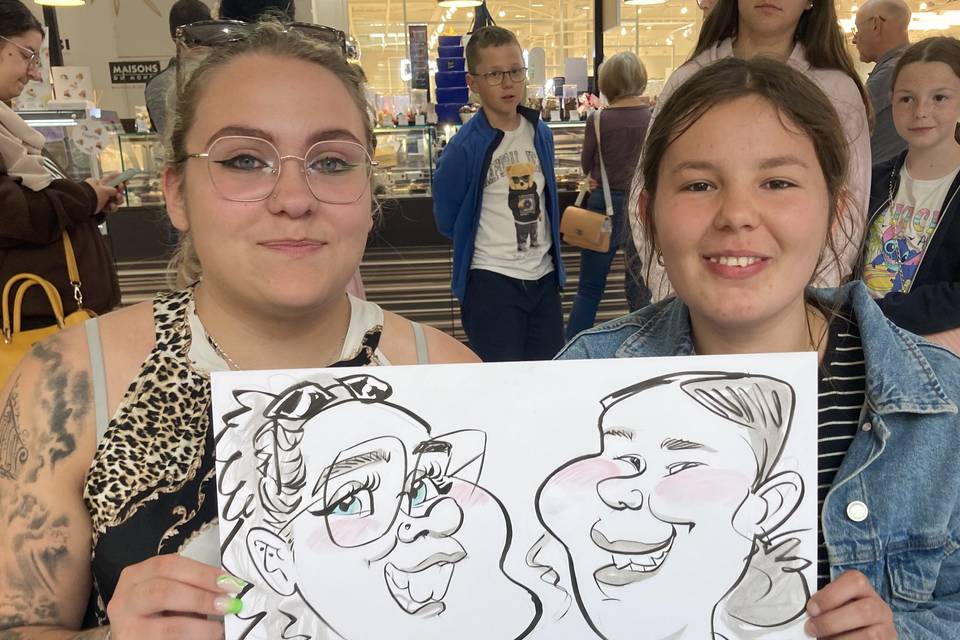 Caricature duo