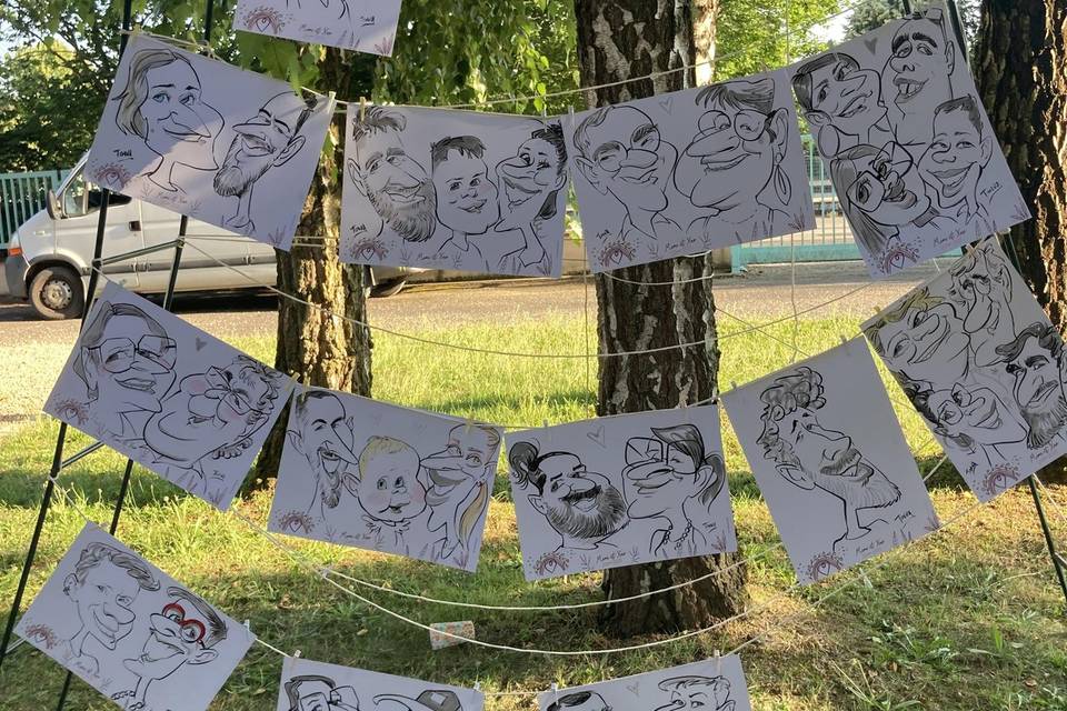 Exposition des dessins mariage