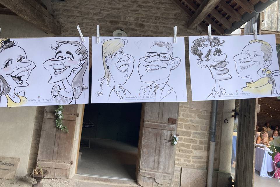 Exposition des dessins mariage