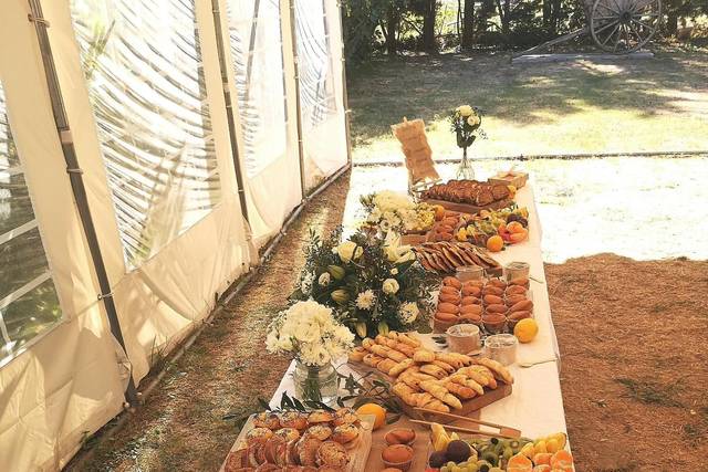 Buffet brunch mariage
