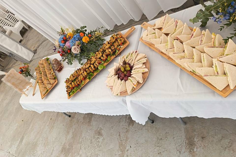 Buffet brunch mariage