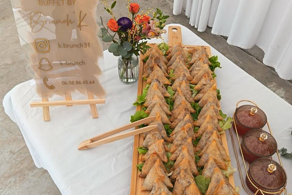 Buffet brunch mariage