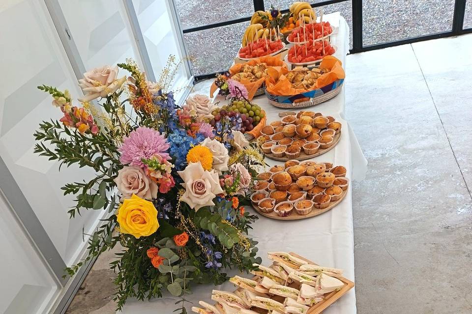 Buffet brunch mariage