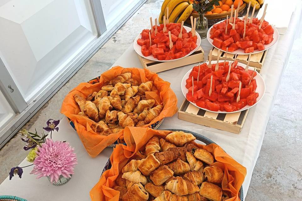Buffet brunch mariage