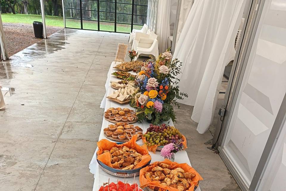 Buffet brunch mariage