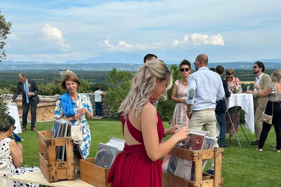 Bar à vinyles mariage