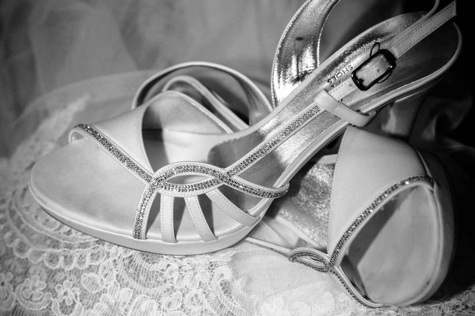 Les chaussures de la mariée