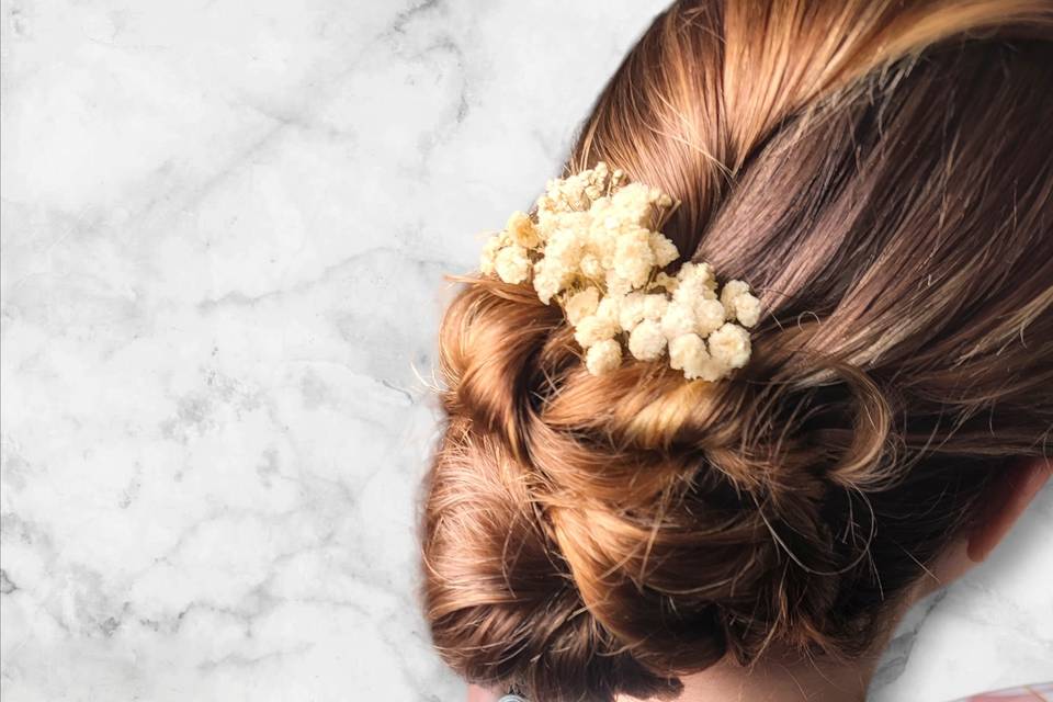 Chignon demoiselle d'honneur