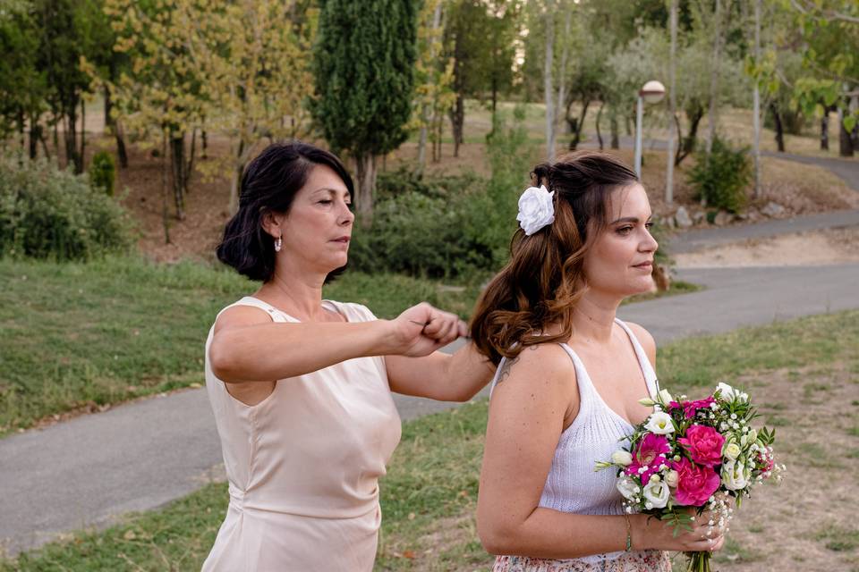 Coiffure-demoiselle d'honneur