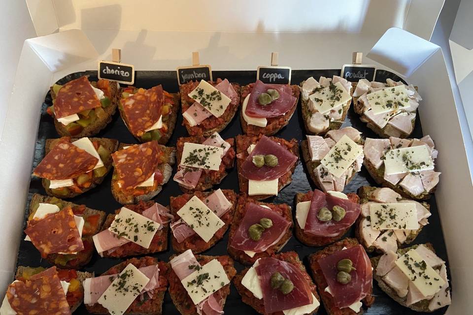 Plateau bruschettas