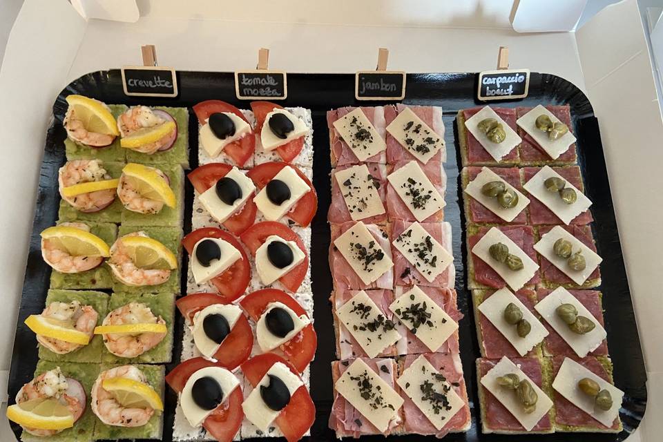 Plateau canapés