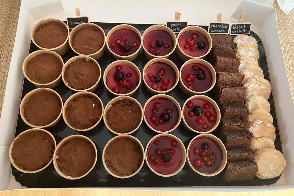 Plateau mini desserts