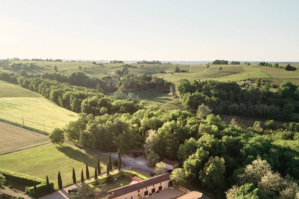 Vue aérienne du Château