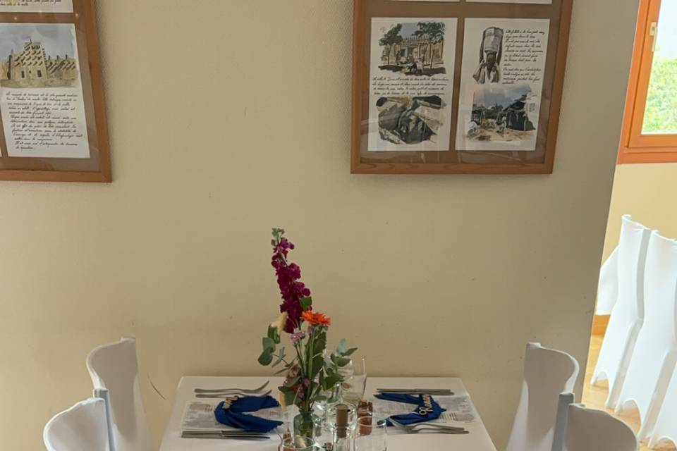 Repas en salle à manger