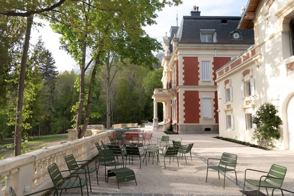 Terrasse du bar à vin