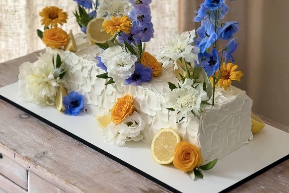 Long Wedding Cake