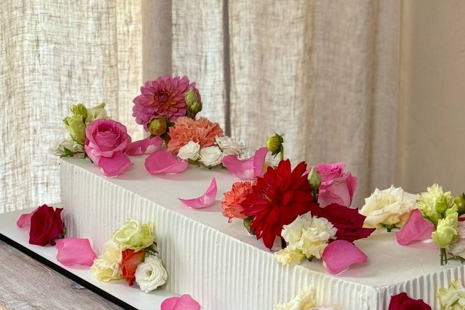 Long Wedding Cake