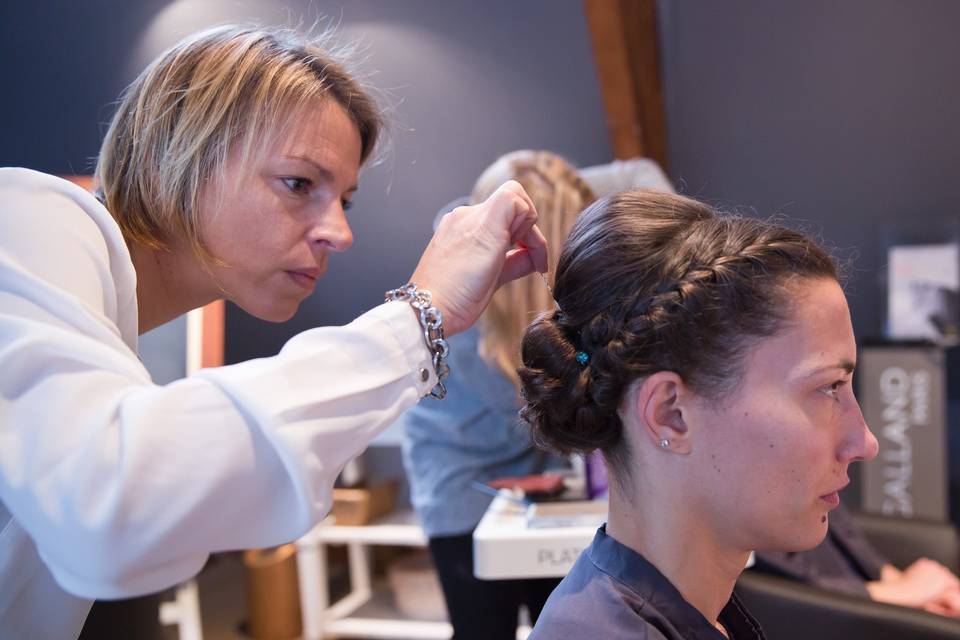 Coiffure de la mariée