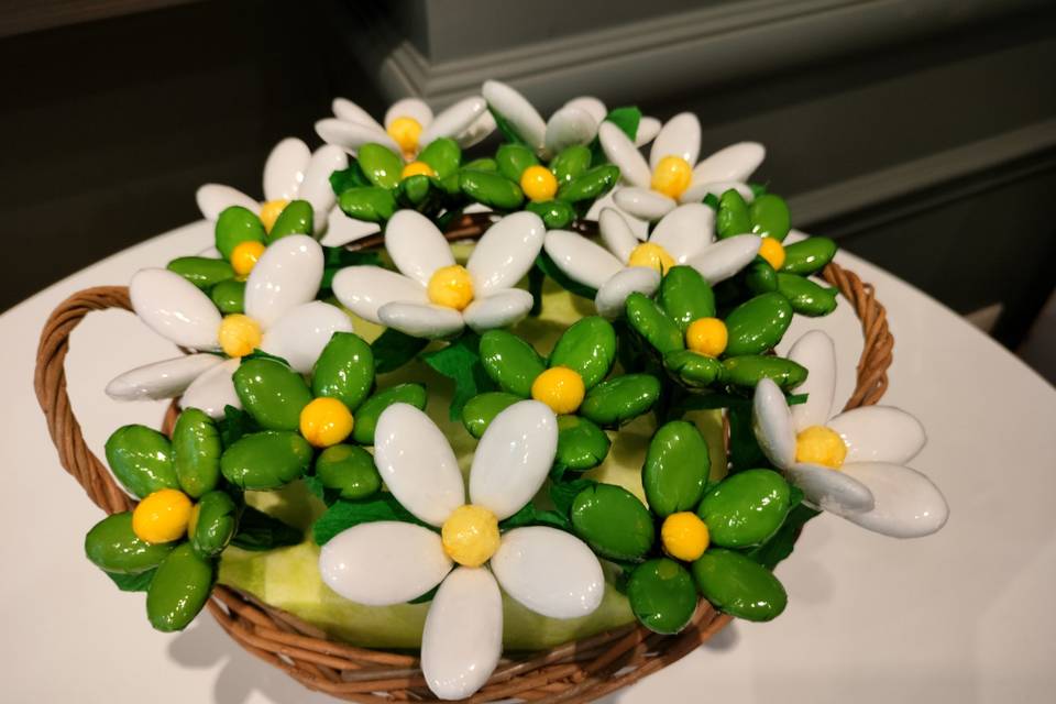 Corbeille marguerites
