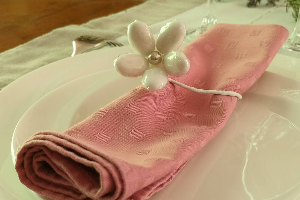 Rond de serviette marguerite