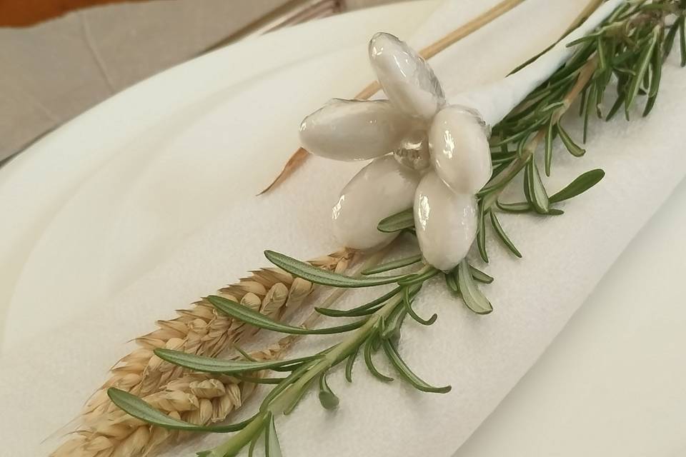 Marguerite blanche  argent