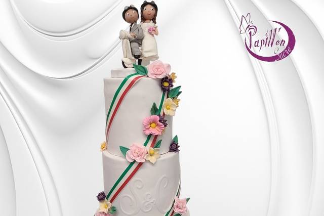 Wedding cake  thème italie