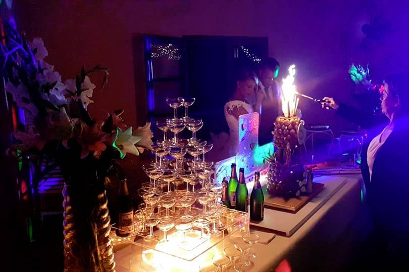 Exemple de fontaine de lumière
