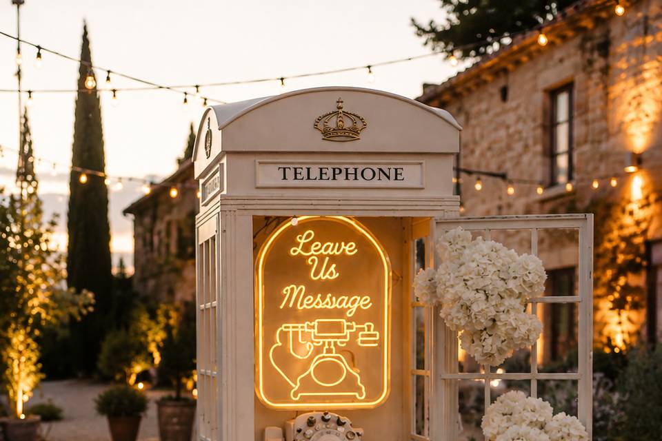 Cabine Bohème Chic Téléphone