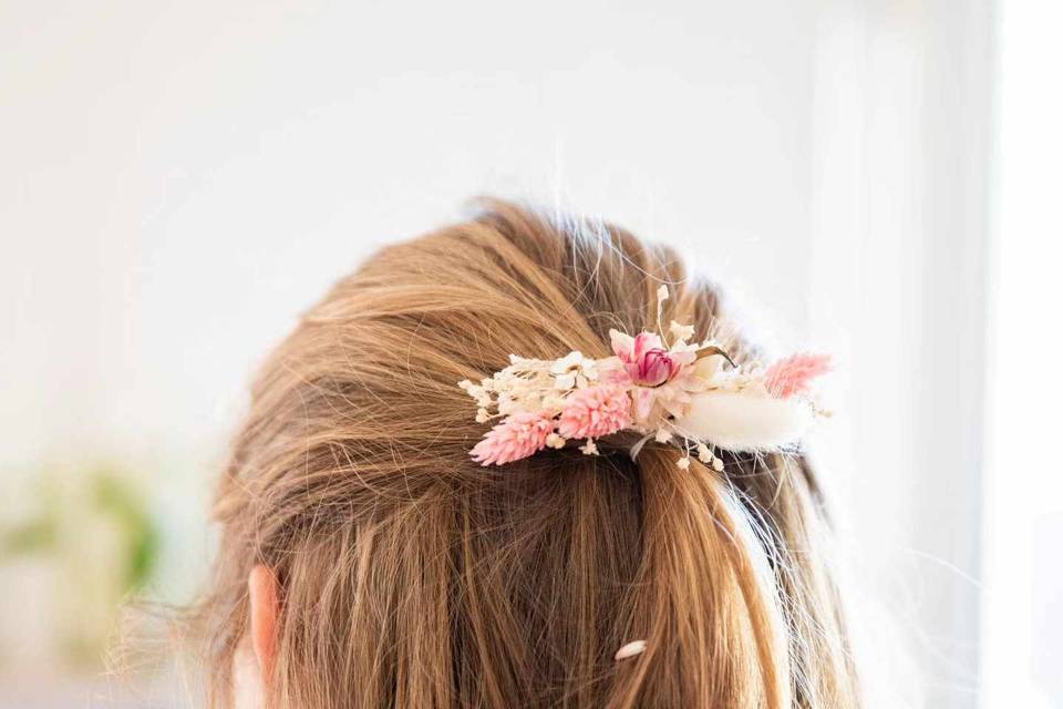 Barrette rose