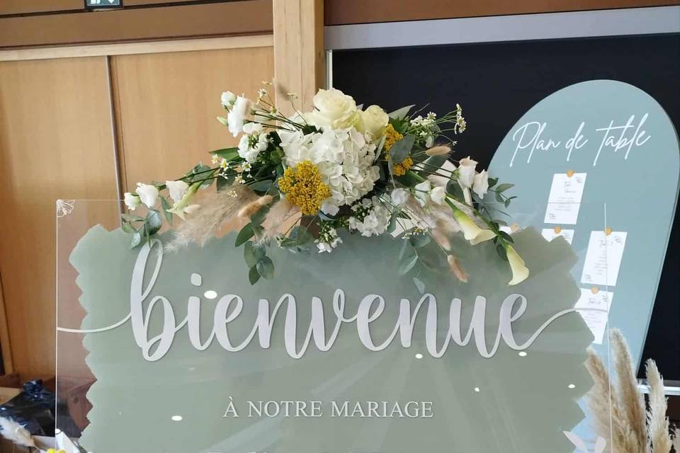 Panneau bienvenue