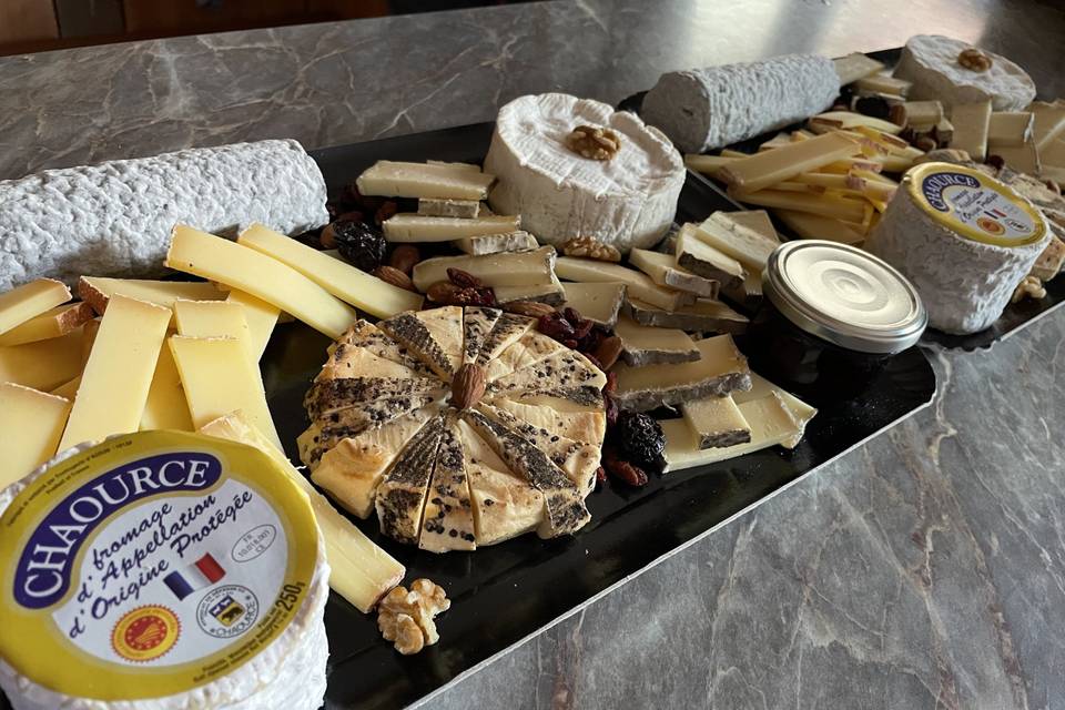 Nos plateaux de fromages