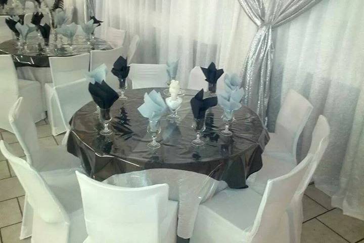 Deco blanc argent