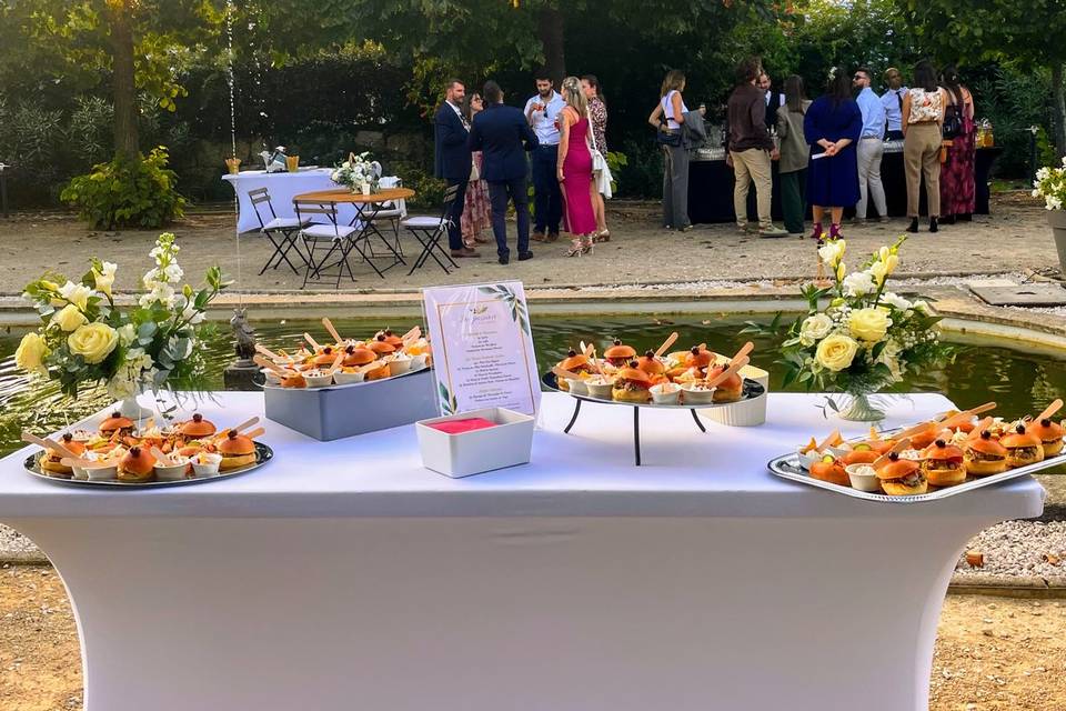 Buffet de pièces cocktails