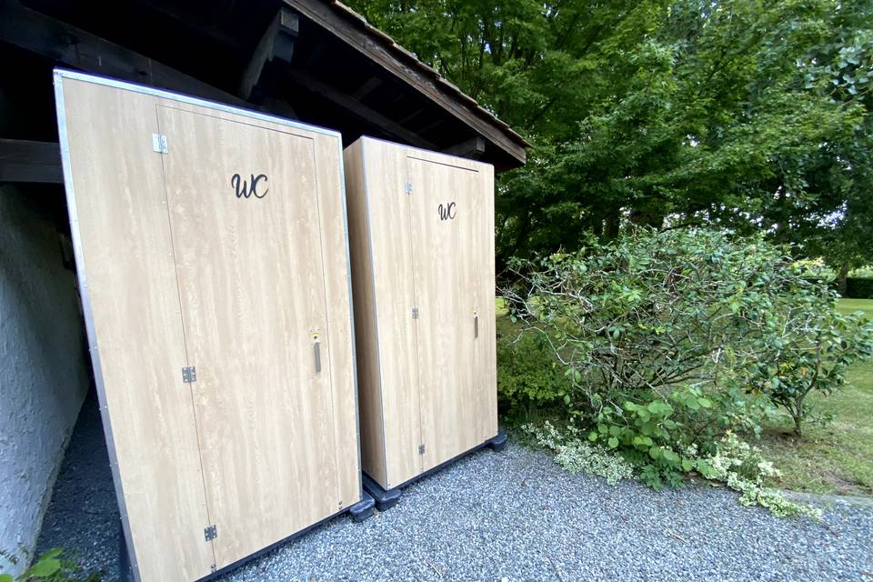 WC autonome effet bois