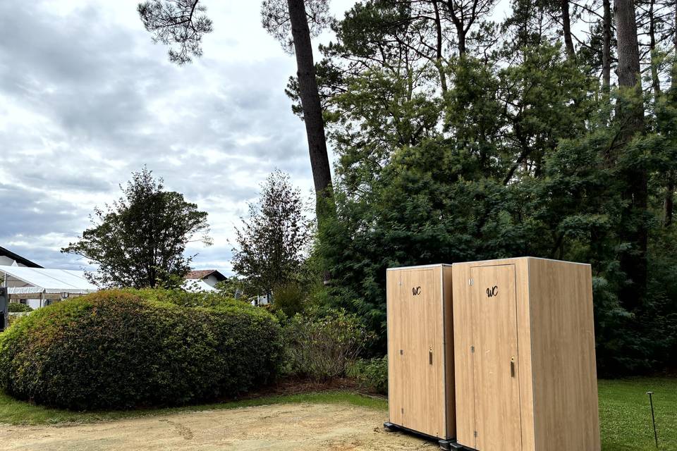 WC autonome effet bois