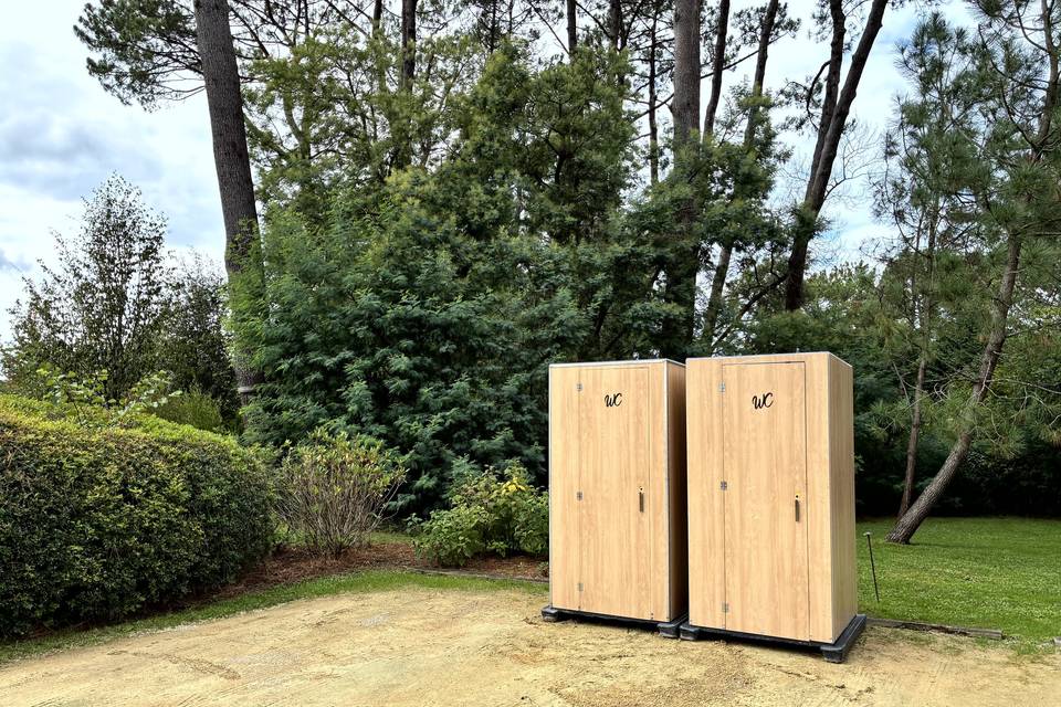 WC autonome effet bois