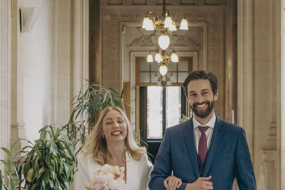 Arrivée des mariés