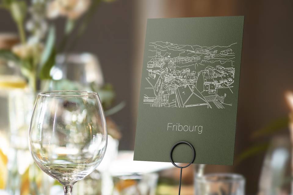Plan de table illustrations