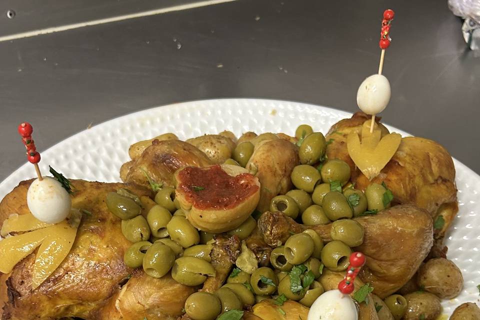 Poulets aux olives
