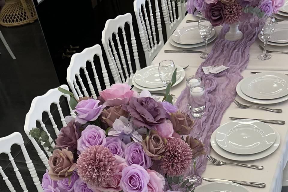 Décoration de tables florales