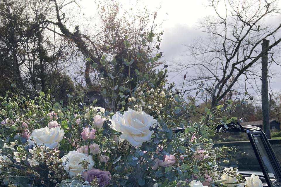 Car & flowers