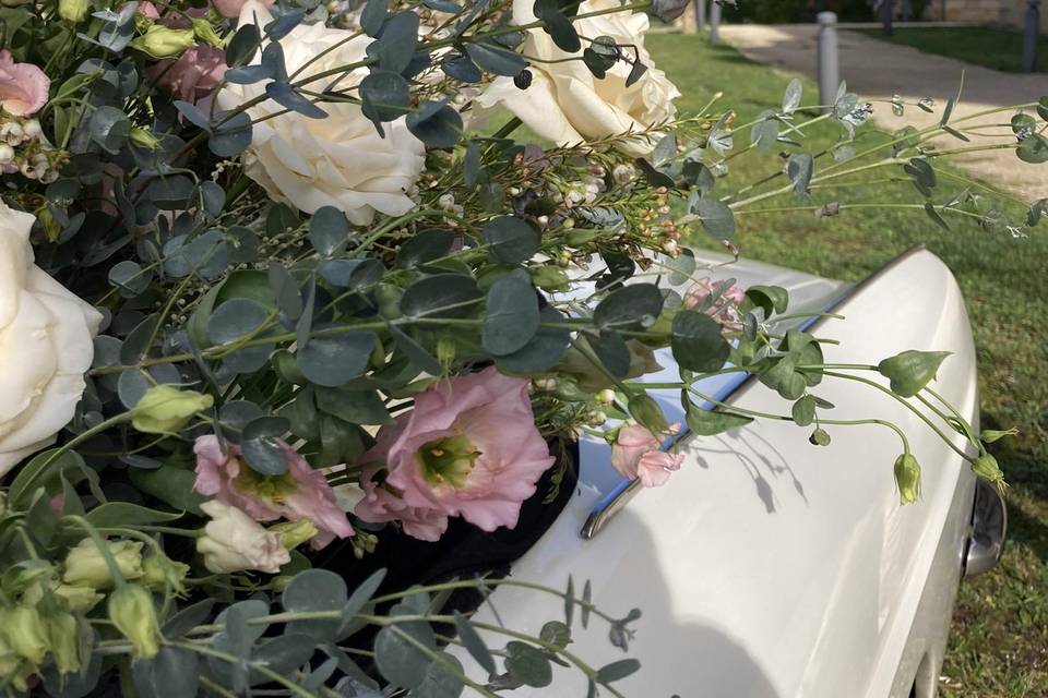 Car & flowers